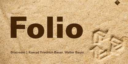 Folio Font Poster 1